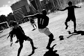Footbal in La Carolina (Quito, Ecuador)