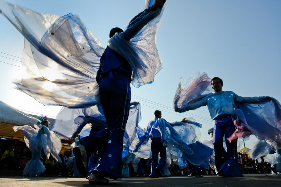 Comparsas are carnival dance groups usually accompanied by live music. Their choreography can be based on a traditional theme but some of them take inspiration from different parts of the world.