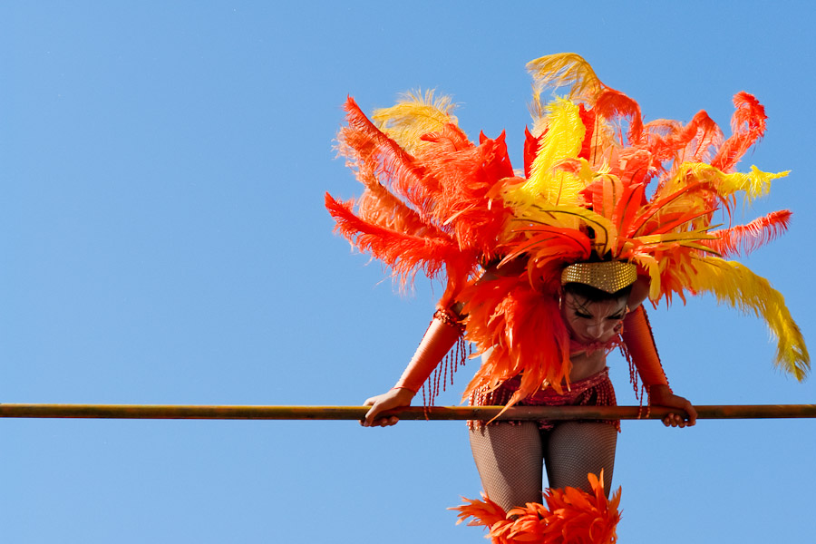 Although the Carnival of Barranquilla is still little commercionalized (in compare with Rio de Janeiro Carnival), beautiful costly costumes or make-ups can be seen there.