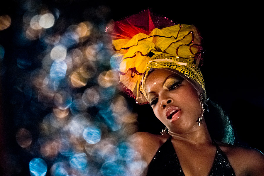 A Cuban girl performing a provocative salsa dance during the Carnival in Santiago de Cuba, Cuba, 26 July 2008.