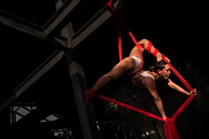 Aerial dancers (Barranquilla, Colombia)