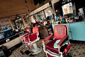 Barber shop in San Salvador