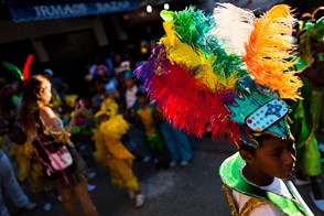 Carnival in favela (Rocinha, Rio de Janeiro, Brazil)