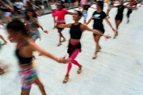 Carnival rehearsal in Montevideo (Montevideo, Uruguay)
