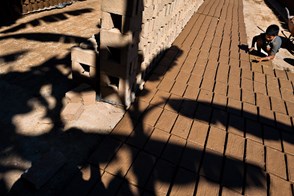 Child brick workers