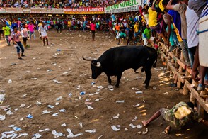 Corralejas, a bullfighting festival (Soplaviento, Bolívar, Colombia)