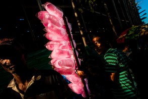 Cotton candy at Corralejas (Soplaviento, Bolívar, Colombia)