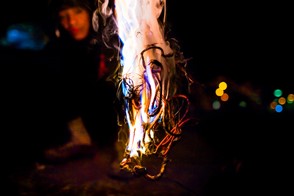 Burning night (Medellín, Colombia)