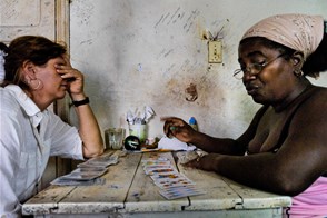 A Cuban fortune teller (Santiago de Cuba, Cuba)