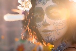 La Catrina girl from Mexico (Morelia, Michoacán, Mexico)