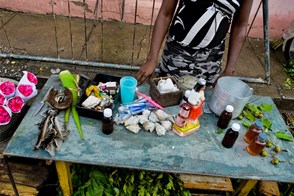 Magic elements in Palo (Santiago de Cuba, Cuba)