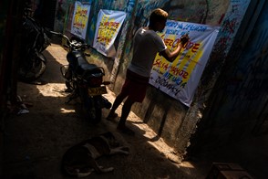 Champeta poster painting (Cartagena, Colombia)