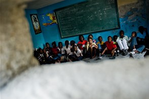 Slum school (Cité Soleil, Port-au-Prince, Haiti)