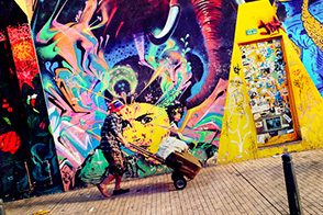 Street art & People in Bogotá (Bogotá, Colombia)