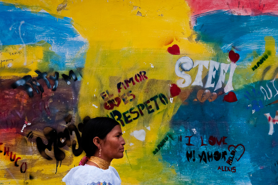 Colorful processions in honor of the God Inti (Sun) can be seen not only in villages but in Ecuadorian towns too.