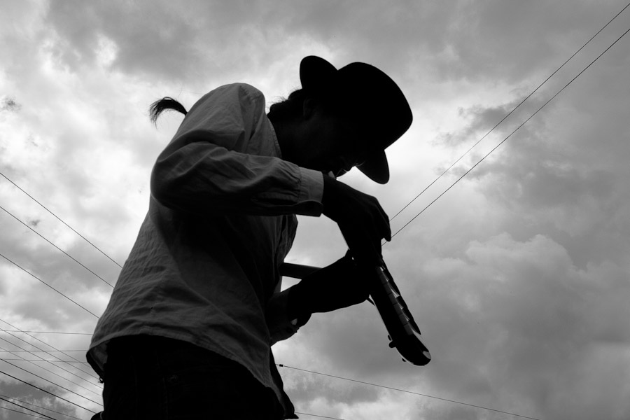 Music is an integral part of the festival. Twin flutes (flautas gemelas) play a repeating melody, while other instruments (guitars, violins, a melodica) keep the rhythm.