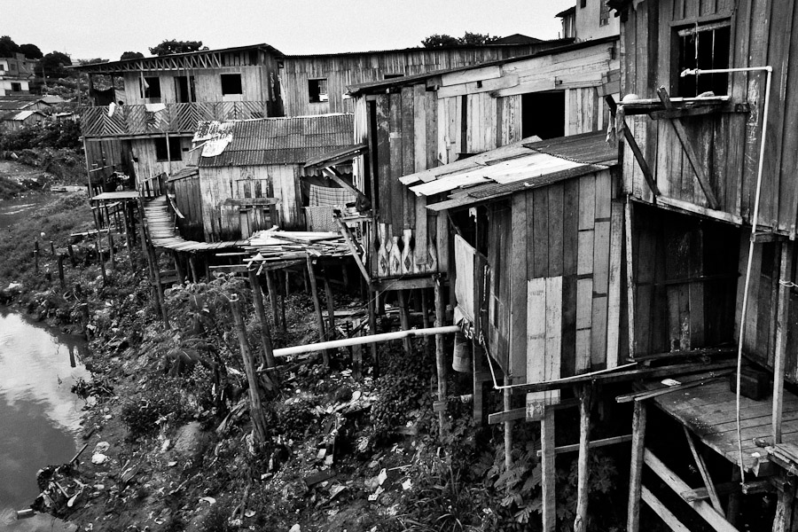 The living standards in the poor neighborhoods in Manaus are similar to other South American mega-cities.