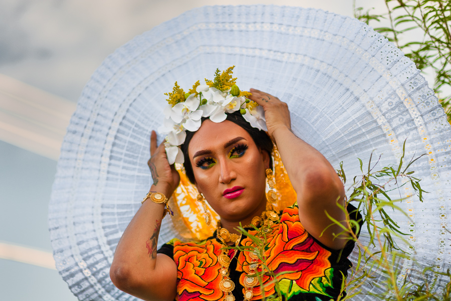 Transgender people (muxes) celebrate the Vela de las Intrépidas festival in Juchitán de Zaragoza, Oaxaca, Mexico.