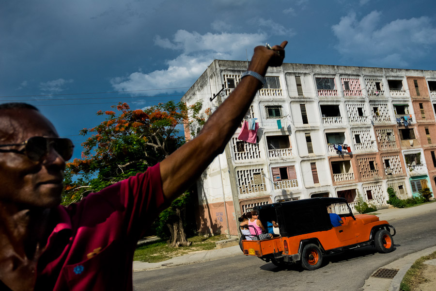 Apartment blocks in Abel Santamaría, a public housing suburb of Santiago de Cuba, Cuba.