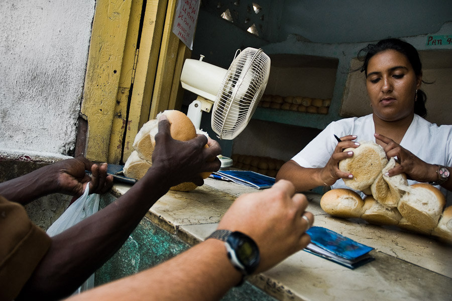 The basic food source for the majority of the Cuban families is the state rationing system. It may cover approximately one third of people's life necessities. The quality of the food is very questionable.