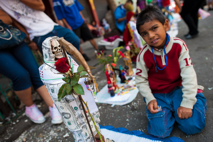During the last twenty years the number of Santa Muerte's followers has grown to approximately two million devotees and the new religion has crossed the borders.